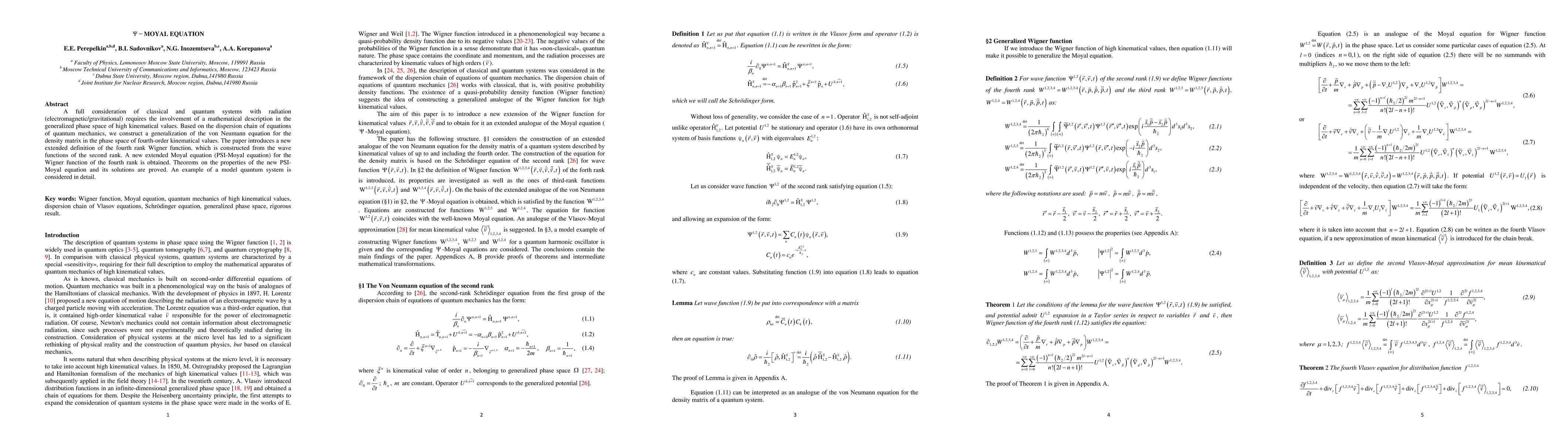 Thumbnail for PSI-Moyal equation