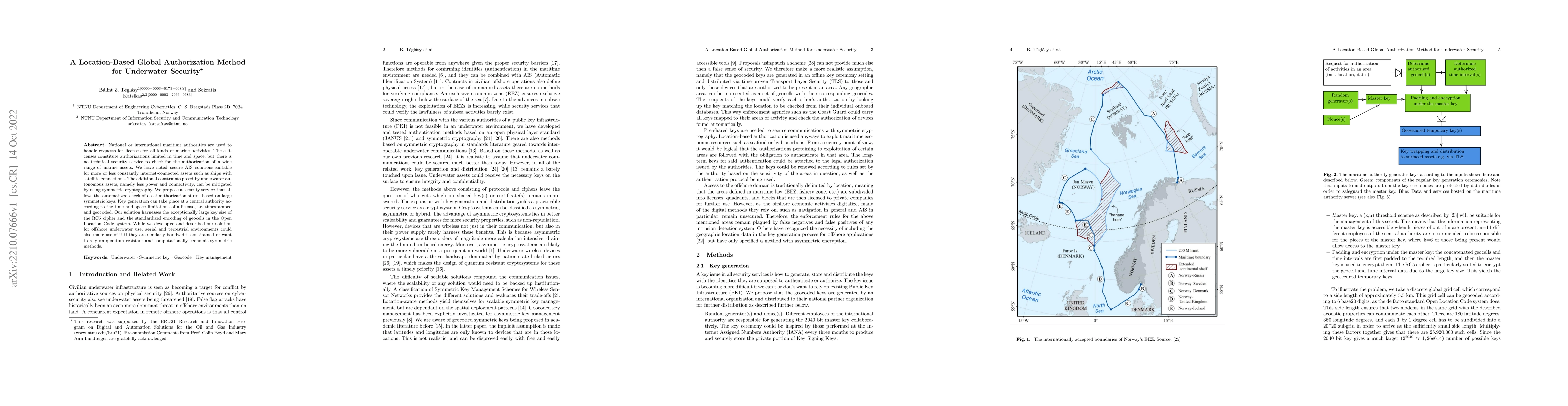 Thumbnail for A Location-Based Global Authorization Method for Underwater Security