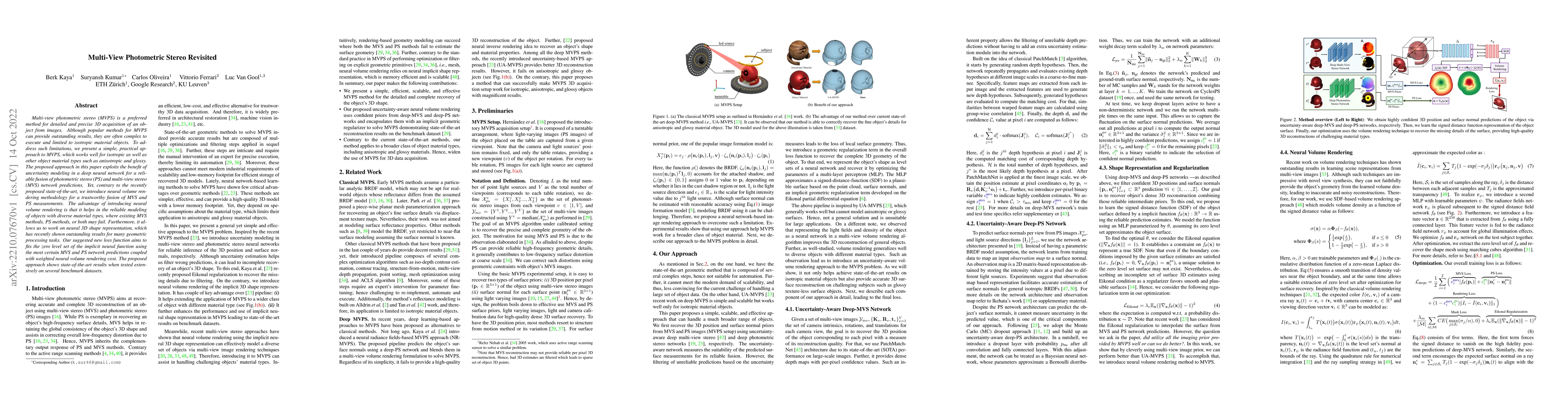 Thumbnail for Multi-View Photometric Stereo Revisited