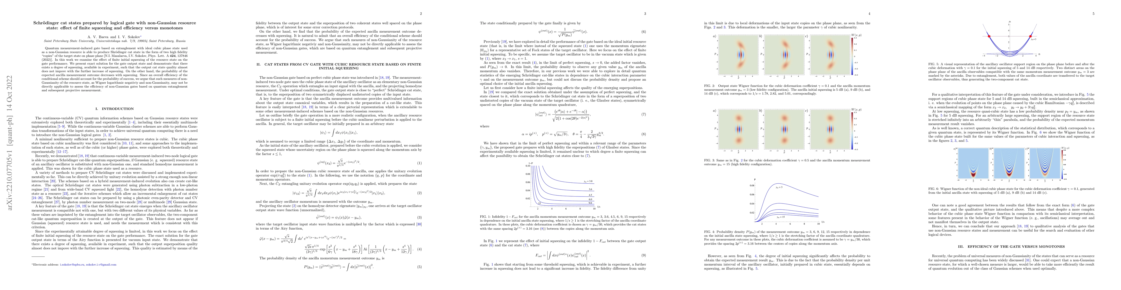 Thumbnail for Schr\"odinger cat states prepared by logical gate with non-Gaussian
  resource state: effect of finite squeezing and efficiency versus monotones