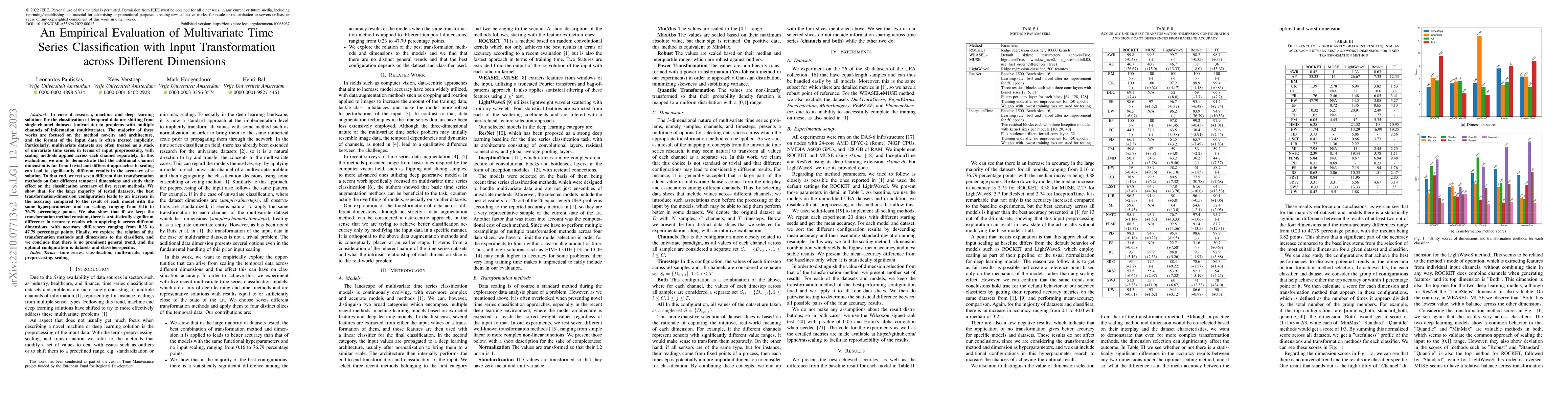 Thumbnail for An Empirical Evaluation of Multivariate Time Series Classification with
  Input Transformation across Different Dimensions