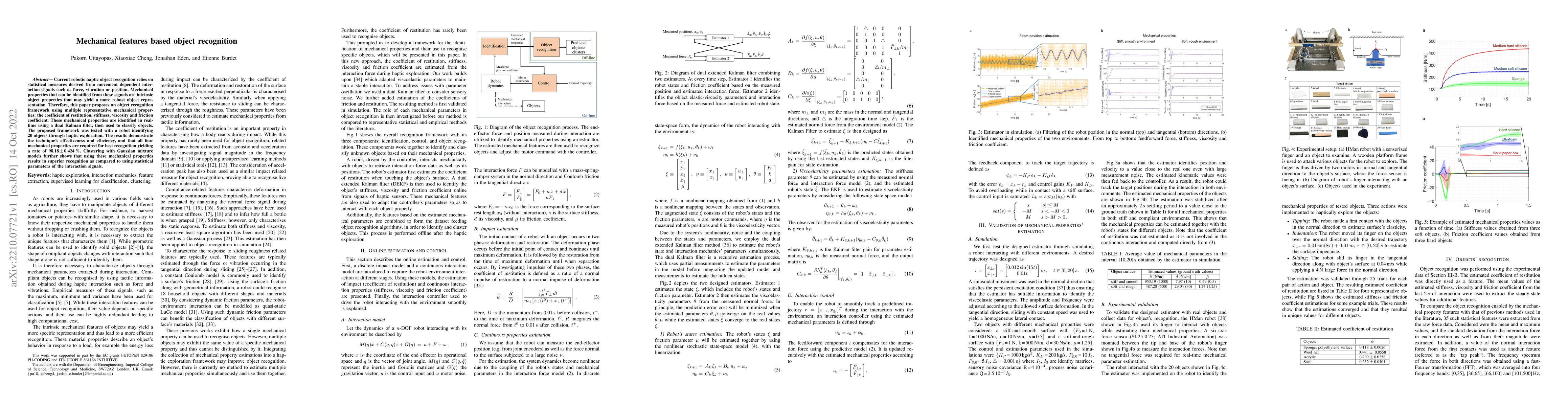 Thumbnail for Mechanical features based object recognition