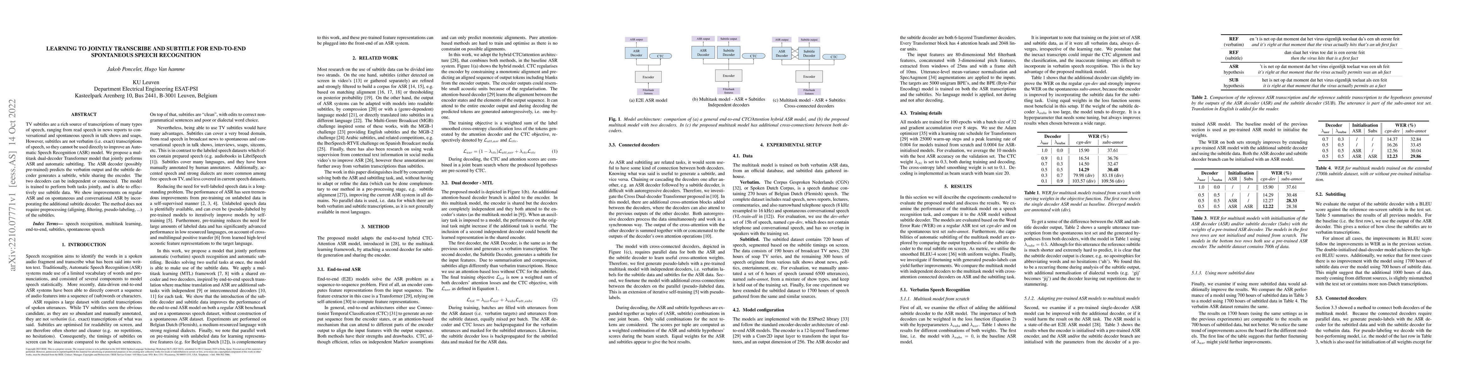 Thumbnail for Learning to Jointly Transcribe and Subtitle for End-to-End Spontaneous
  Speech Recognition