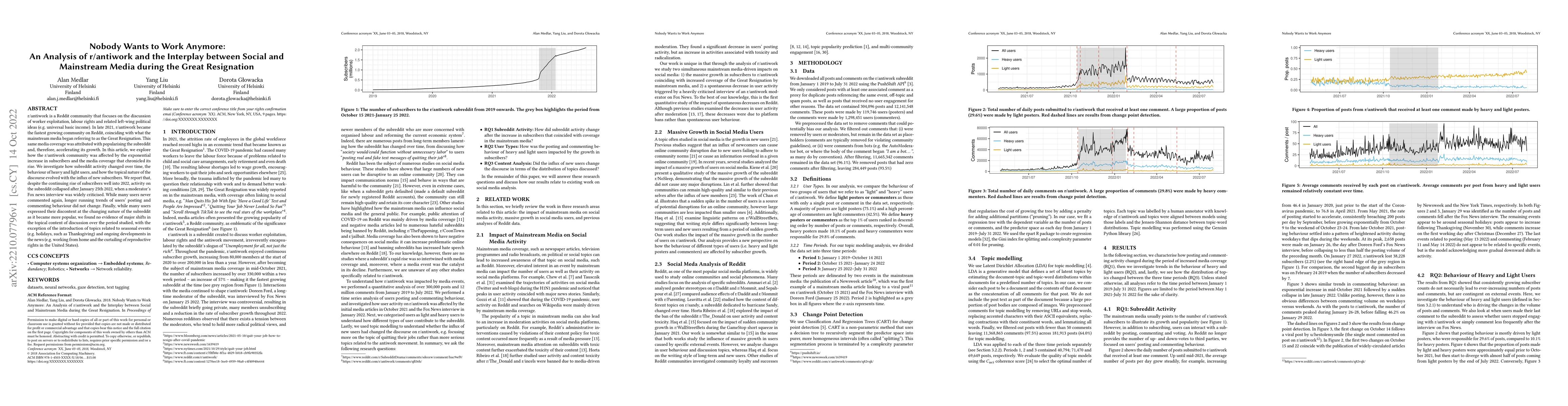 Thumbnail for Nobody Wants to Work Anymore: An Analysis of r/antiwork and the
  Interplay between Social and Mainstream Media during the Great Resignation