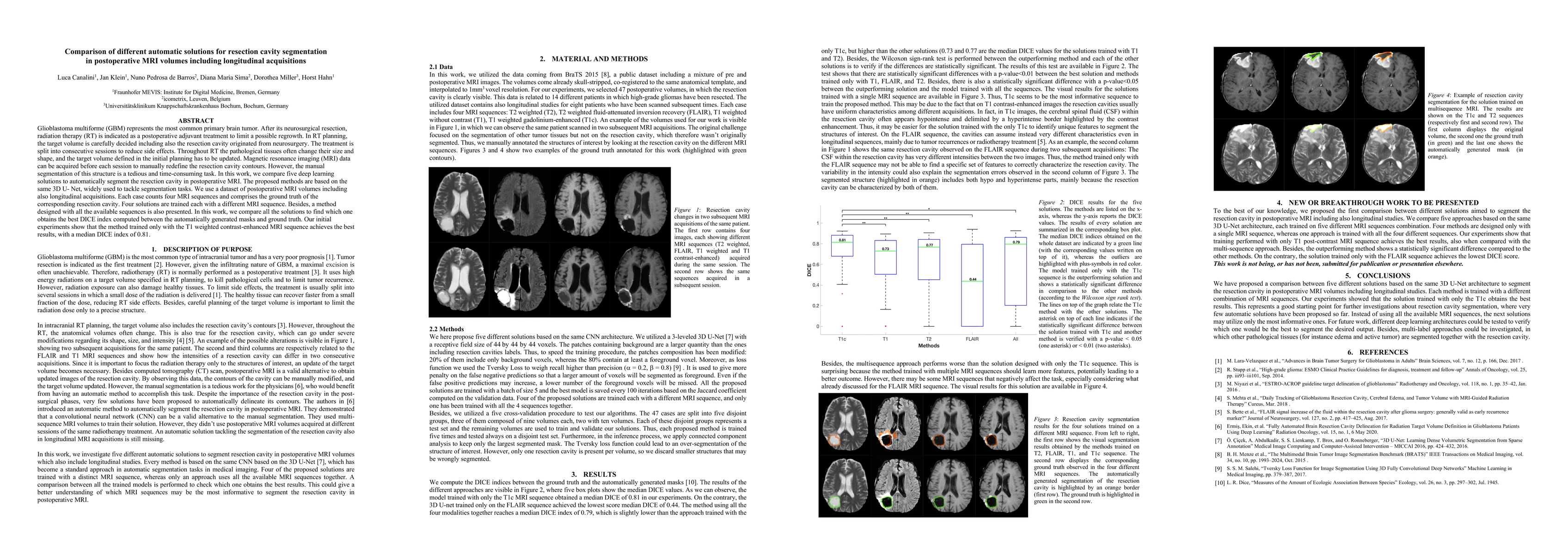 Thumbnail for Comparison of different automatic solutions for resection cavity
  segmentation in postoperative MRI volumes including longitudinal acquisitions