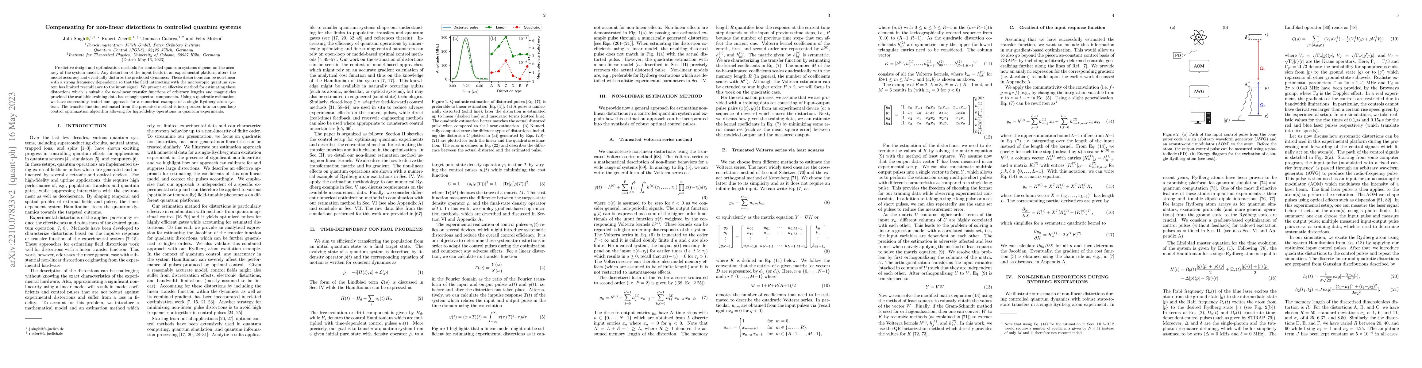 Thumbnail for Compensating for non-linear distortions in controlled quantum systems