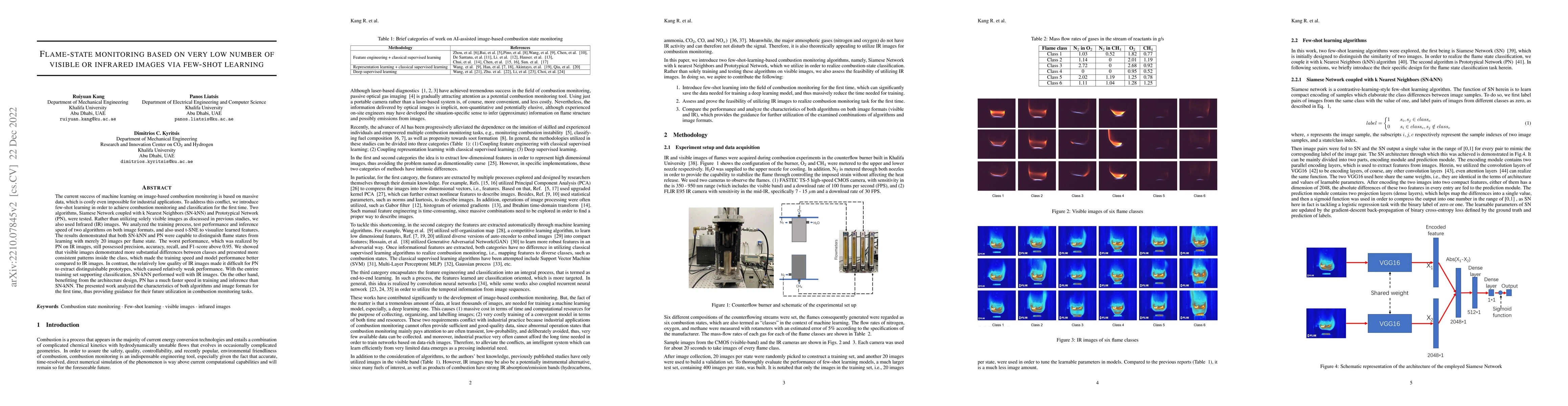 Thumbnail for Flame-state monitoring based on very low number of visible or infrared
  images via few-shot learning
