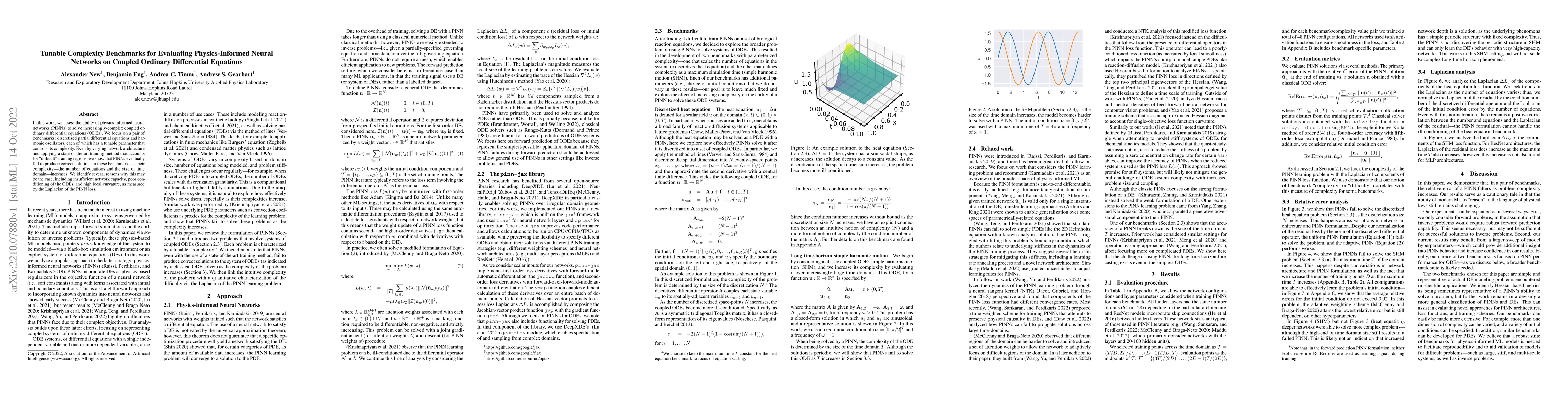 Thumbnail for Tunable Complexity Benchmarks for Evaluating Physics-Informed Neural
  Networks on Coupled Ordinary Differential Equations