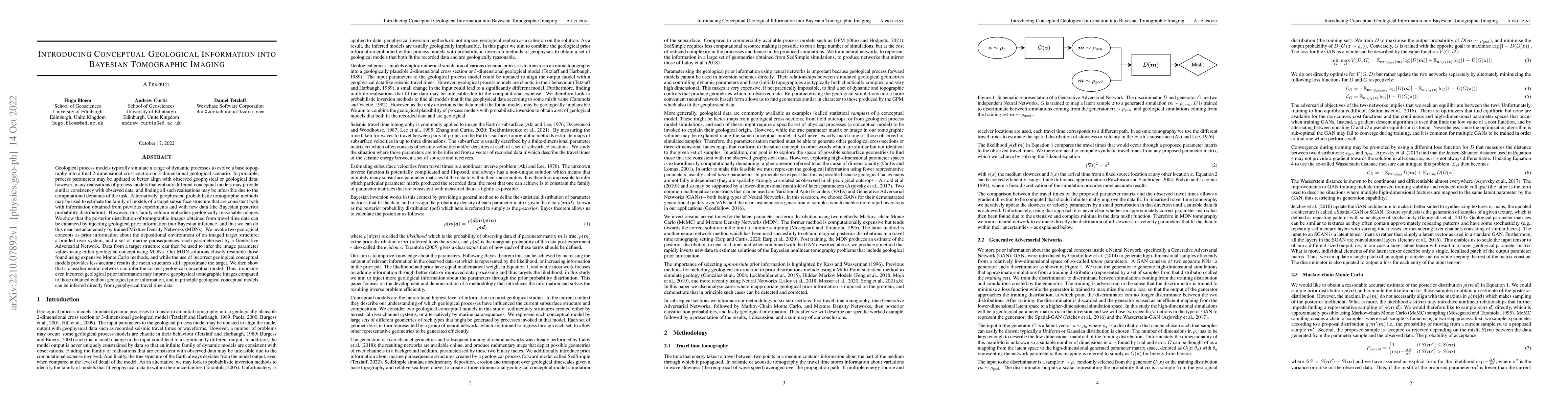 Thumbnail for Introducing Conceptual Geological Information into Bayesian Tomographic
  Imaging