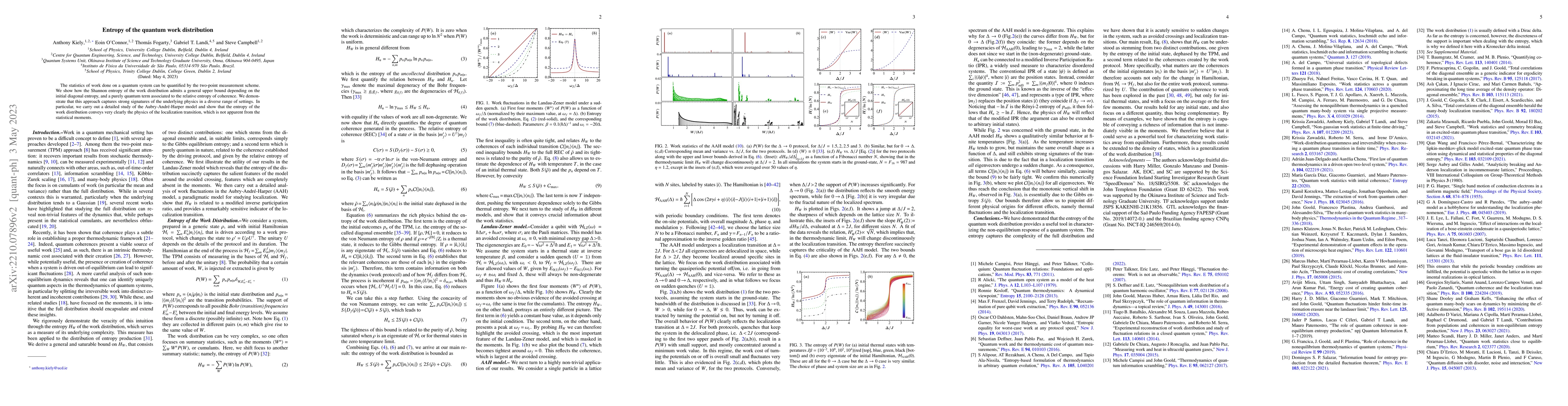 Thumbnail for Entropy of the quantum work distribution