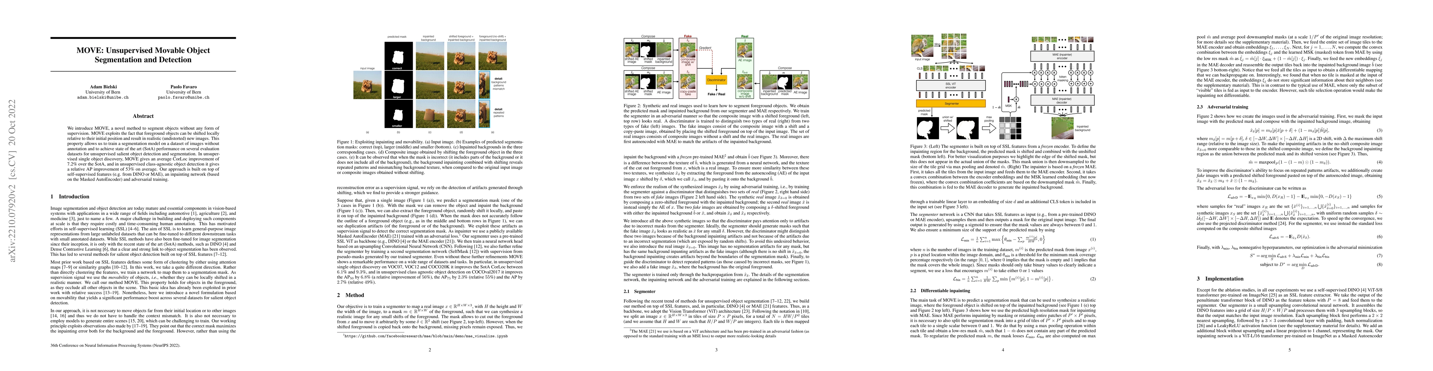 Thumbnail for MOVE: Unsupervised Movable Object Segmentation and Detection