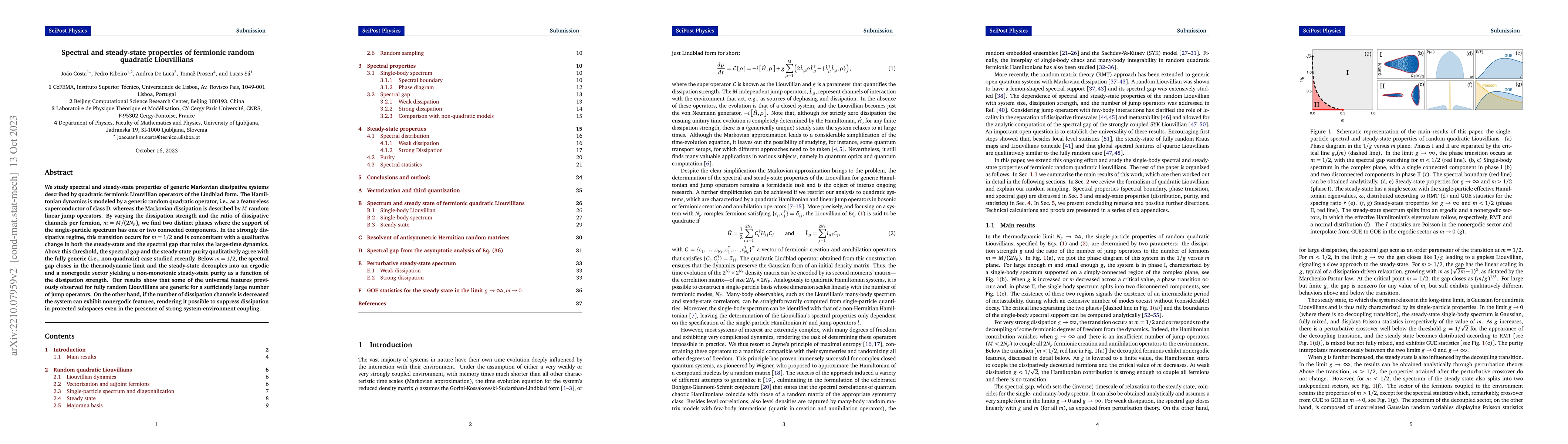 Thumbnail for Spectral and steady-state properties of fermionic random quadratic
  Liouvillians