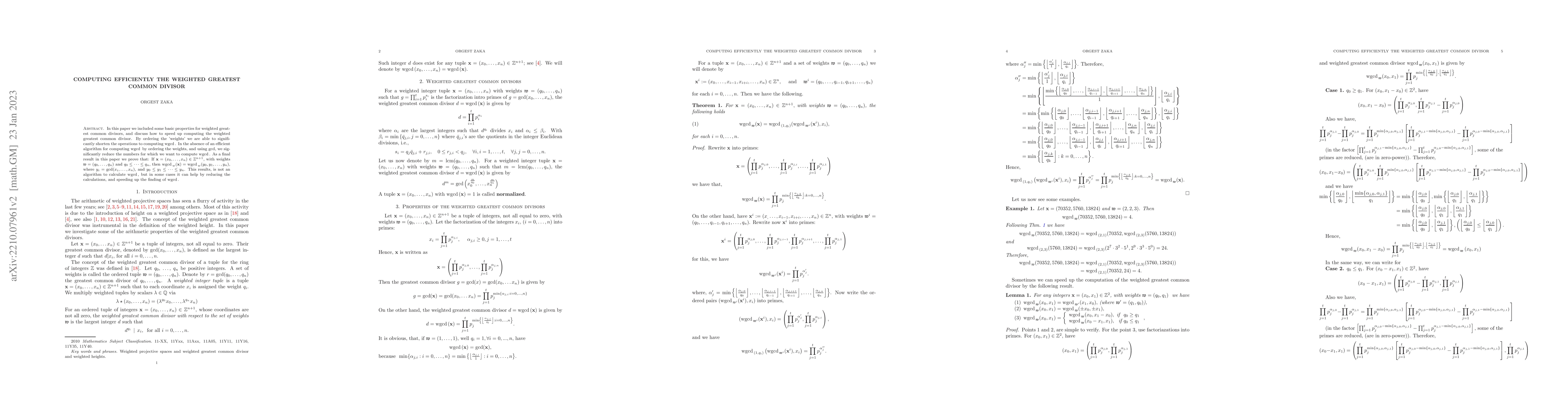 Thumbnail for Computing efficiently the weighted greatest common divisor