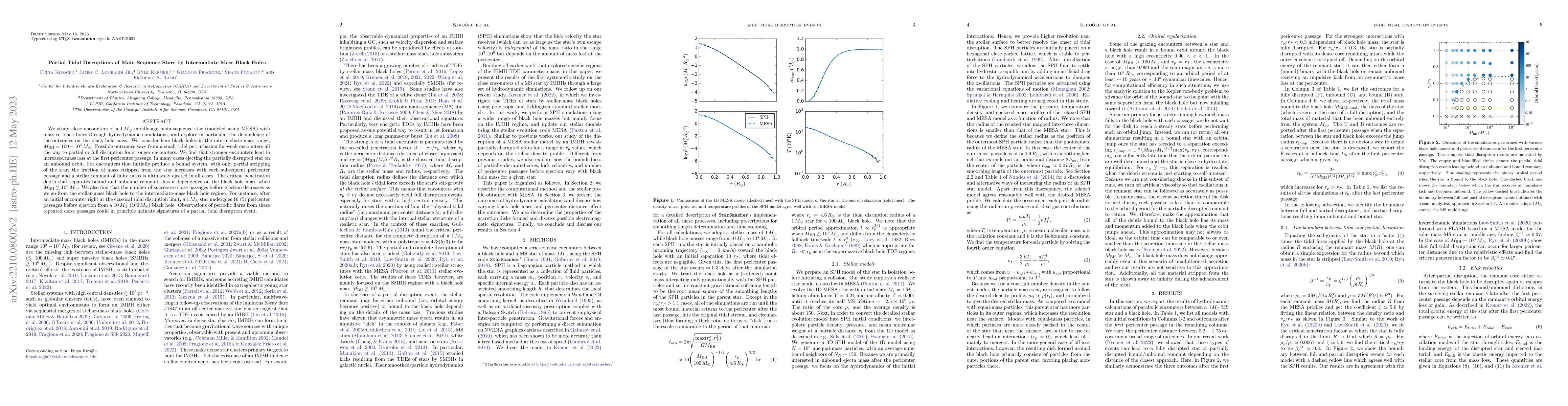 Thumbnail for Partial Tidal Disruption of Main-Sequence Stars by Intermediate-Mass
  Black Holes
