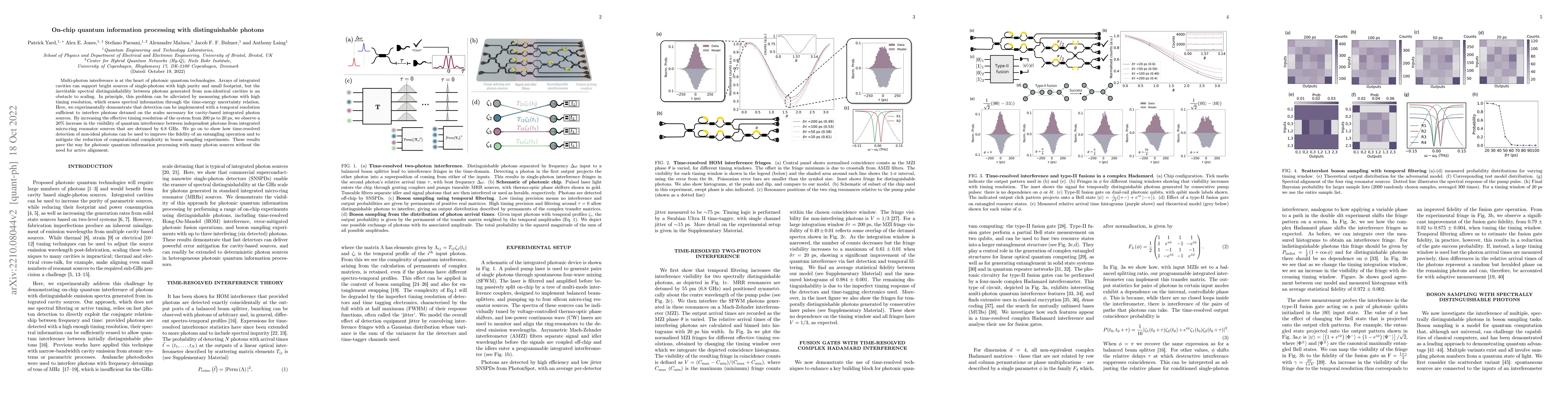 Thumbnail for On-chip quantum information processing with distinguishable photons