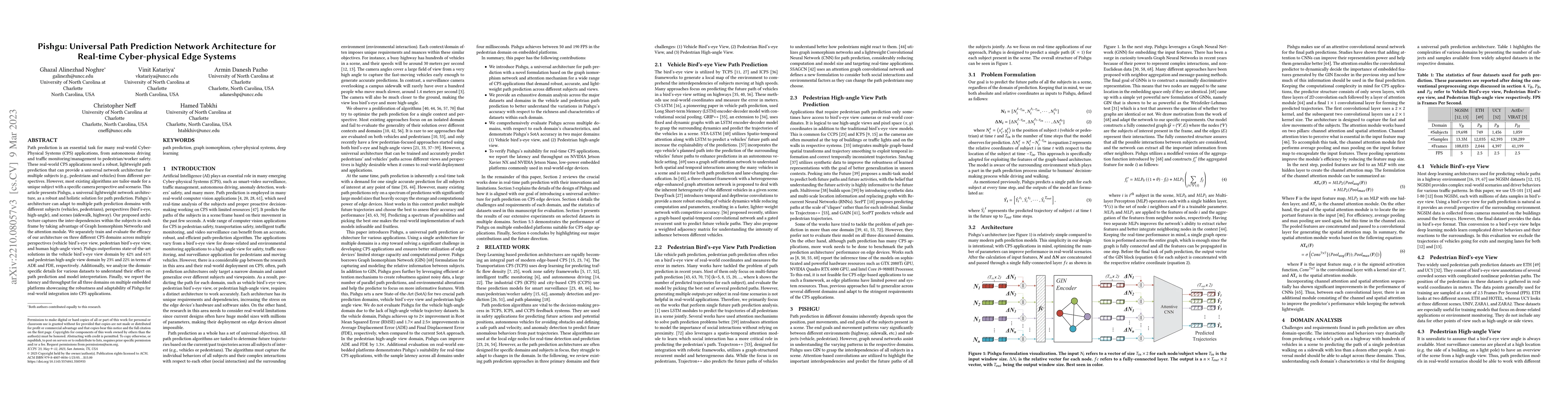 Thumbnail for Pishgu: Universal Path Prediction Network Architecture for Real-time
  Cyber-physical Edge Systems