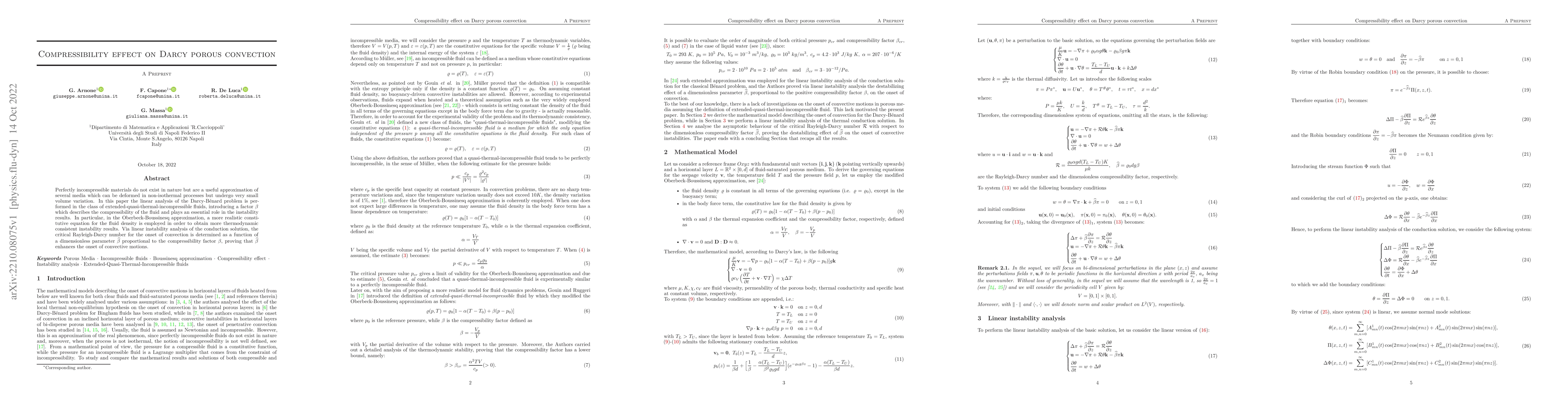 Thumbnail for Compressibility effect on Darcy porous convection