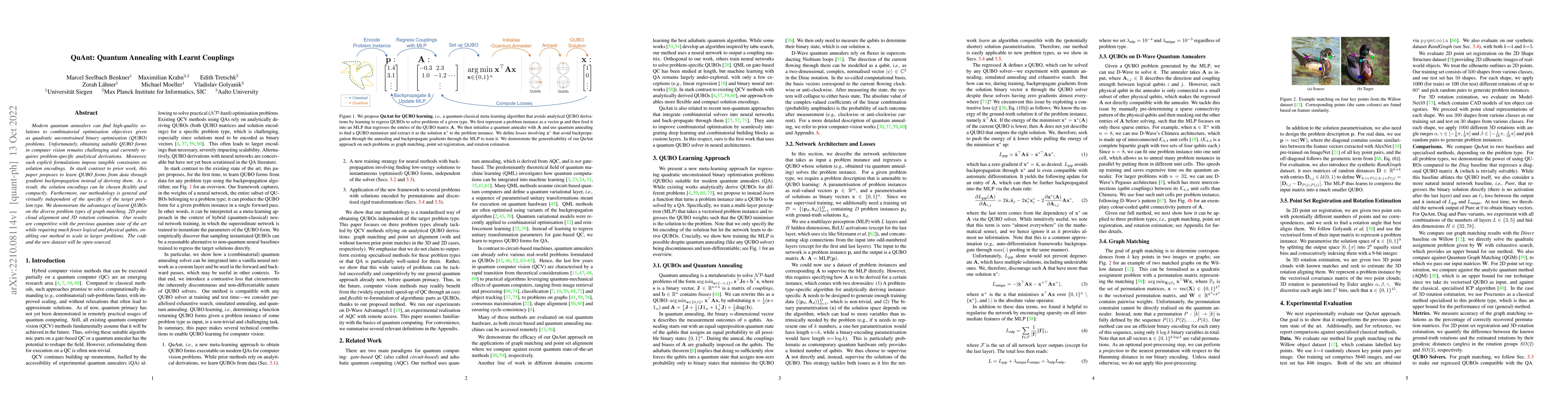 Thumbnail for QuAnt: Quantum Annealing with Learnt Couplings
