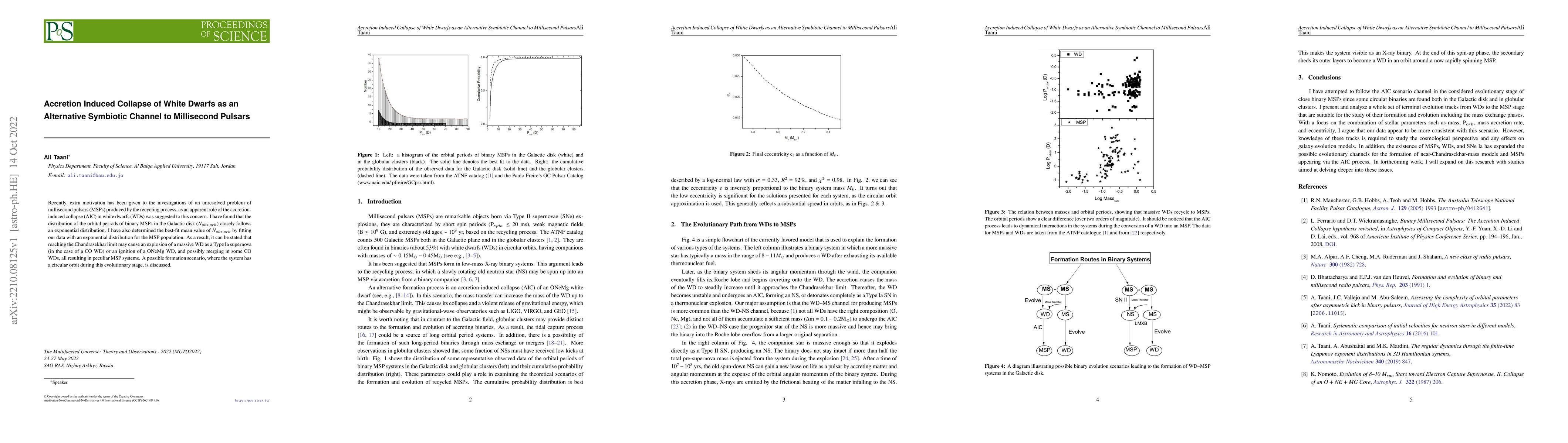 Thumbnail for Accretion-Induced Collapse of White Dwarfs as an Alternative Symbiotic
  Channel to Millisecond Pulsars