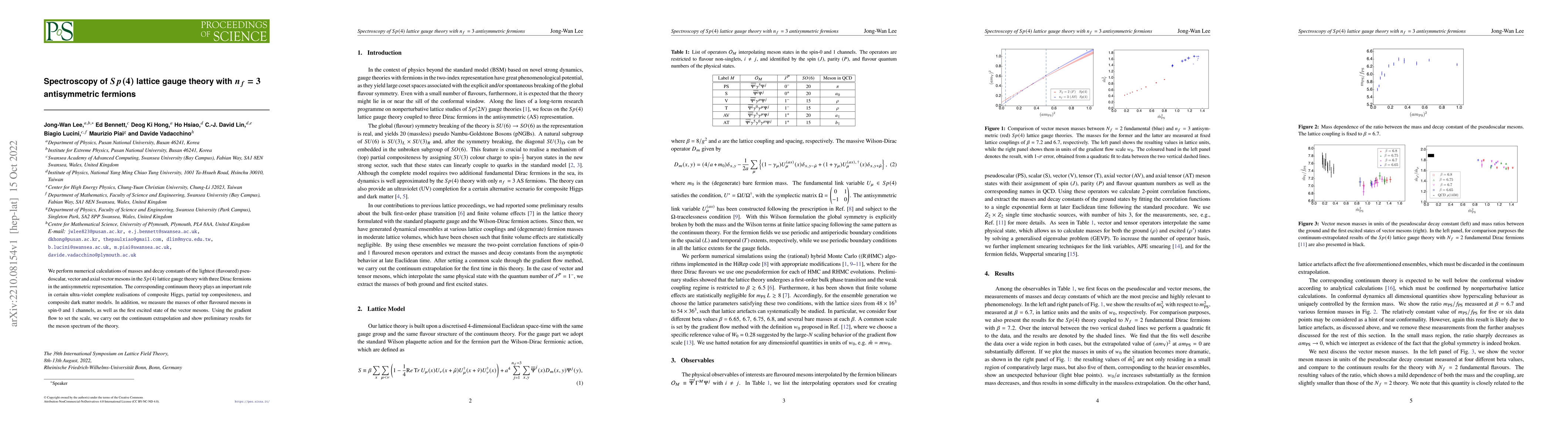 Thumbnail for Spectroscopy of $Sp(4)$ lattice gauge theory with $n_f=3$ antisymmetric
  fermions