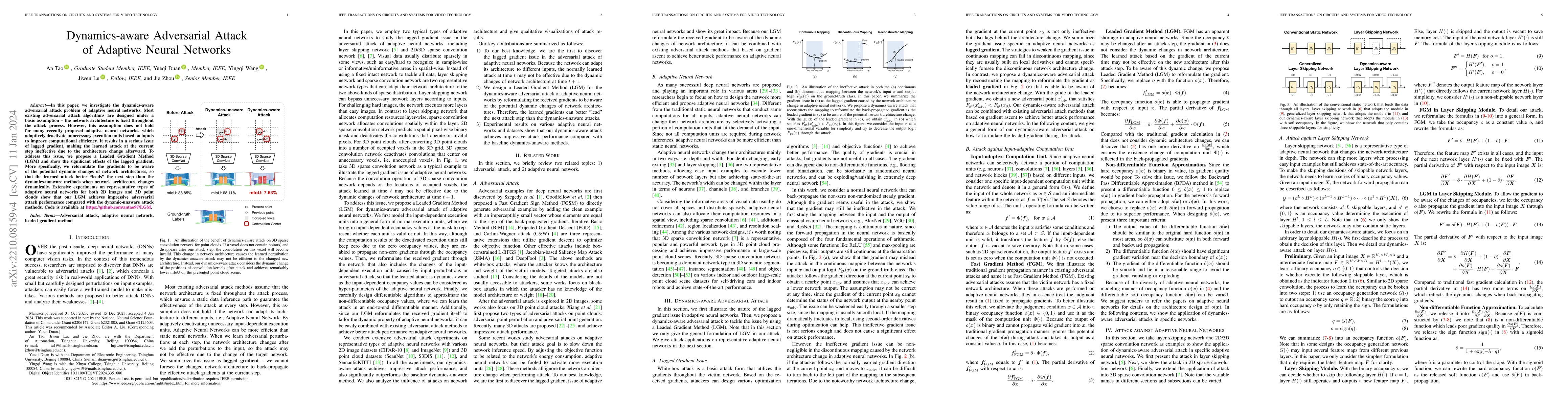 Thumbnail for Dynamics-aware Adversarial Attack of Adaptive Neural Networks