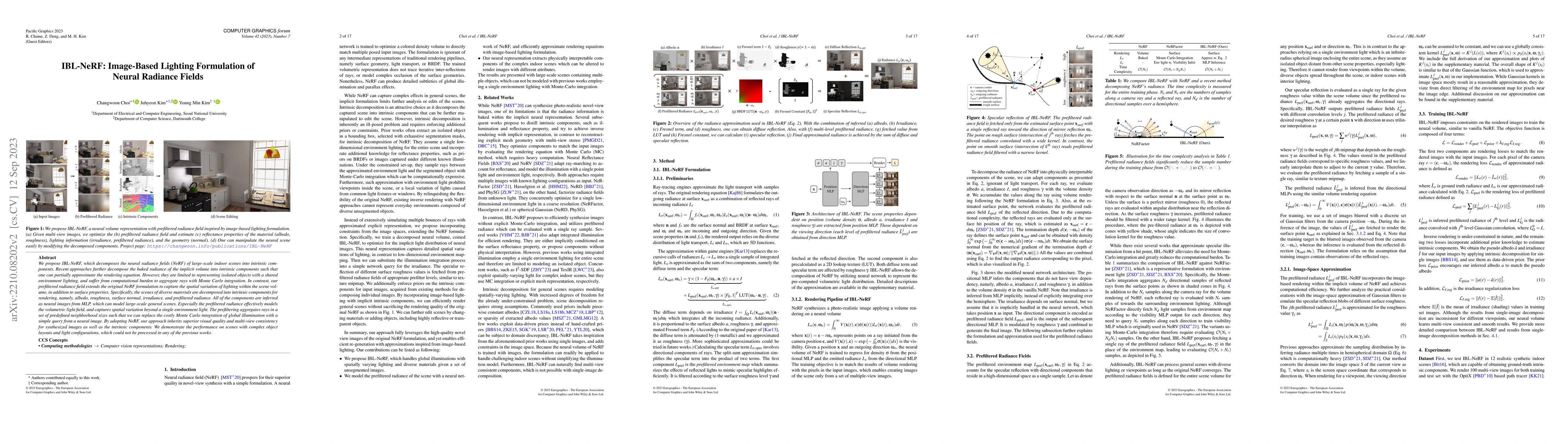 Thumbnail for IBL-NeRF: Image-Based Lighting Formulation of Neural Radiance Fields