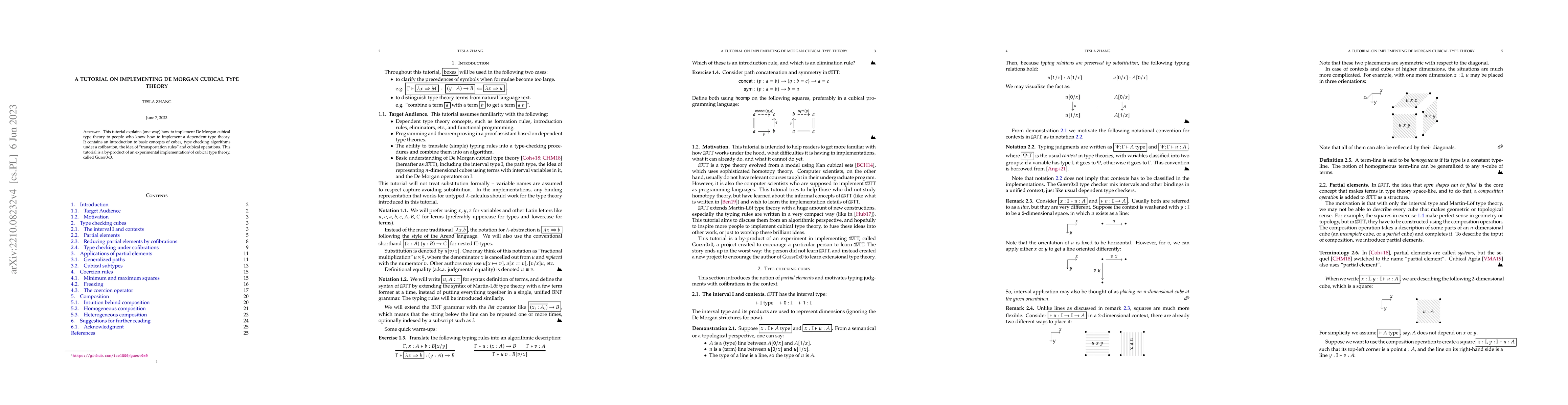 Thumbnail for A tutorial on implementing De Morgan cubical type theory