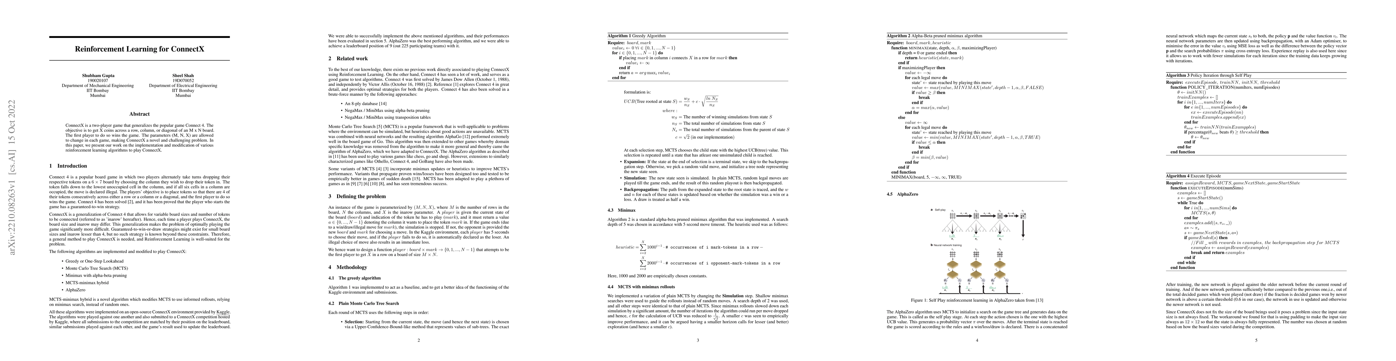Thumbnail for Reinforcement Learning for ConnectX