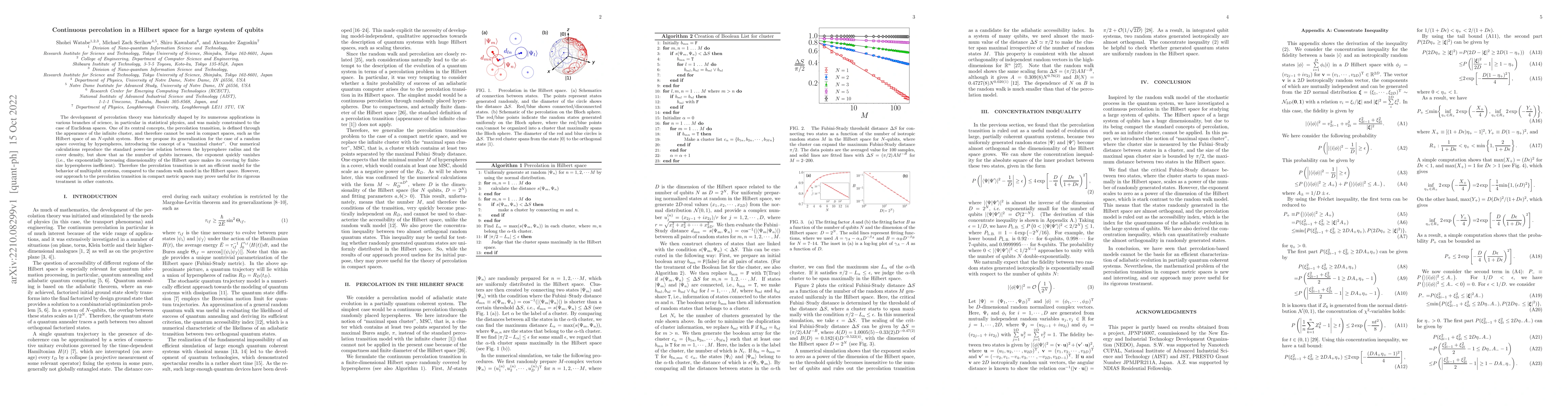 Thumbnail for Continuous percolation in a Hilbert space for a large system of qubits