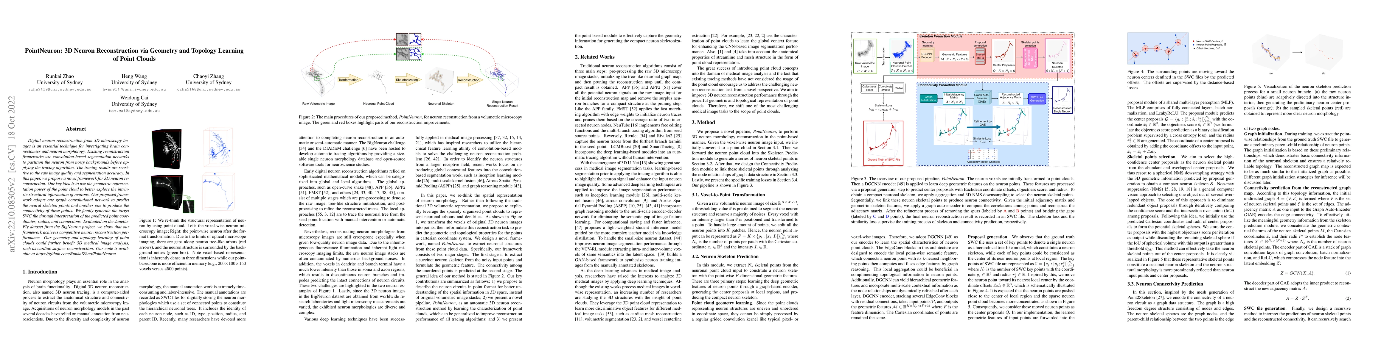 Thumbnail for PointNeuron: 3D Neuron Reconstruction via Geometry and Topology Learning
  of Point Clouds