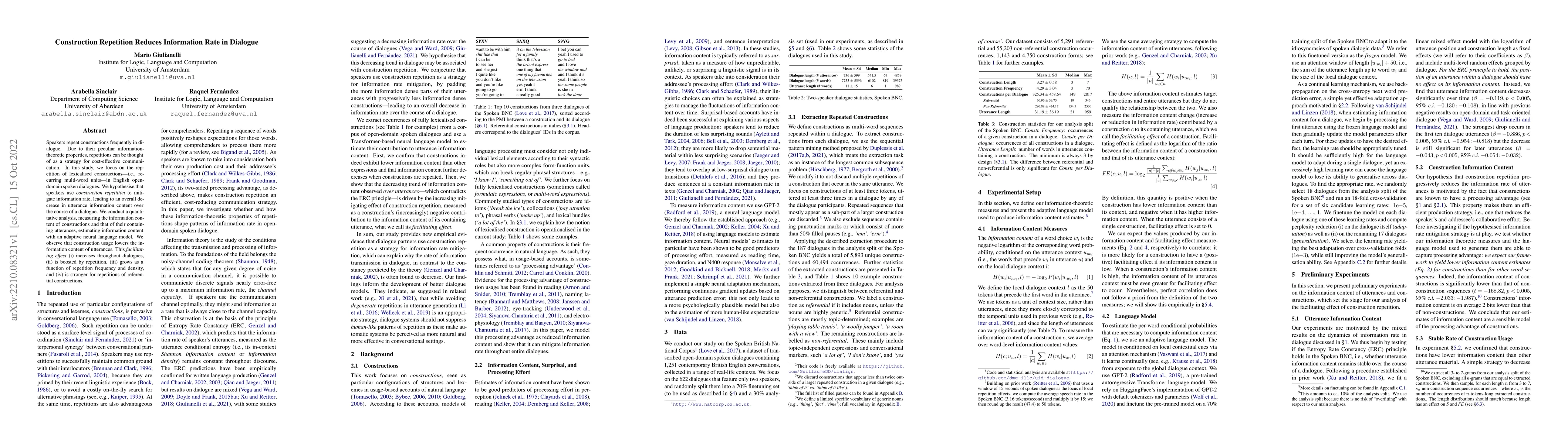 Thumbnail for Construction Repetition Reduces Information Rate in Dialogue