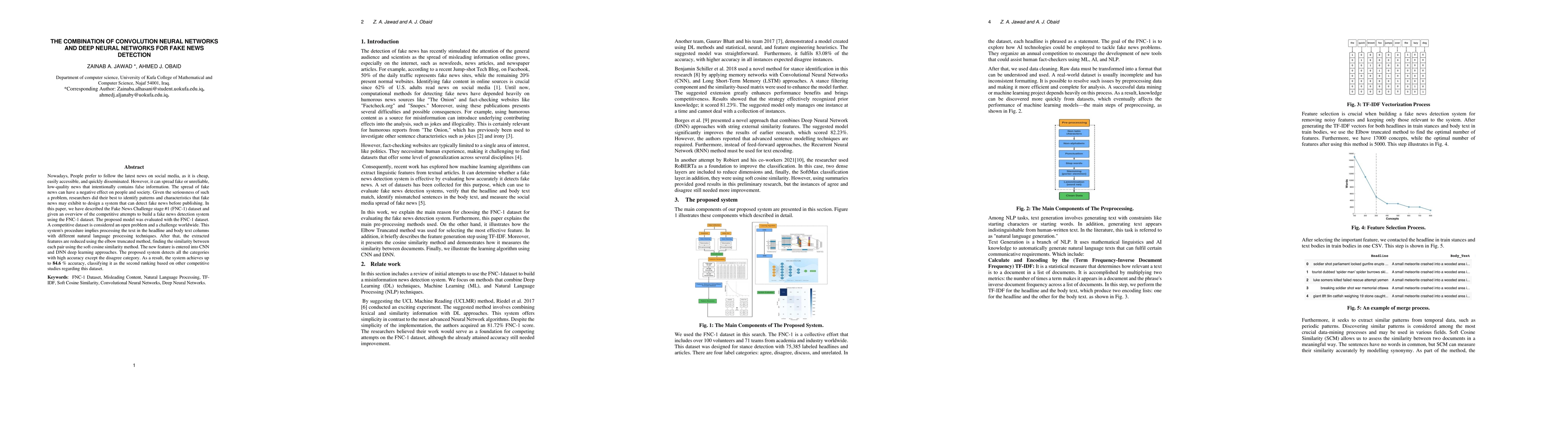 Thumbnail for Combination Of Convolution Neural Networks And Deep Neural Networks For
  Fake News Detection