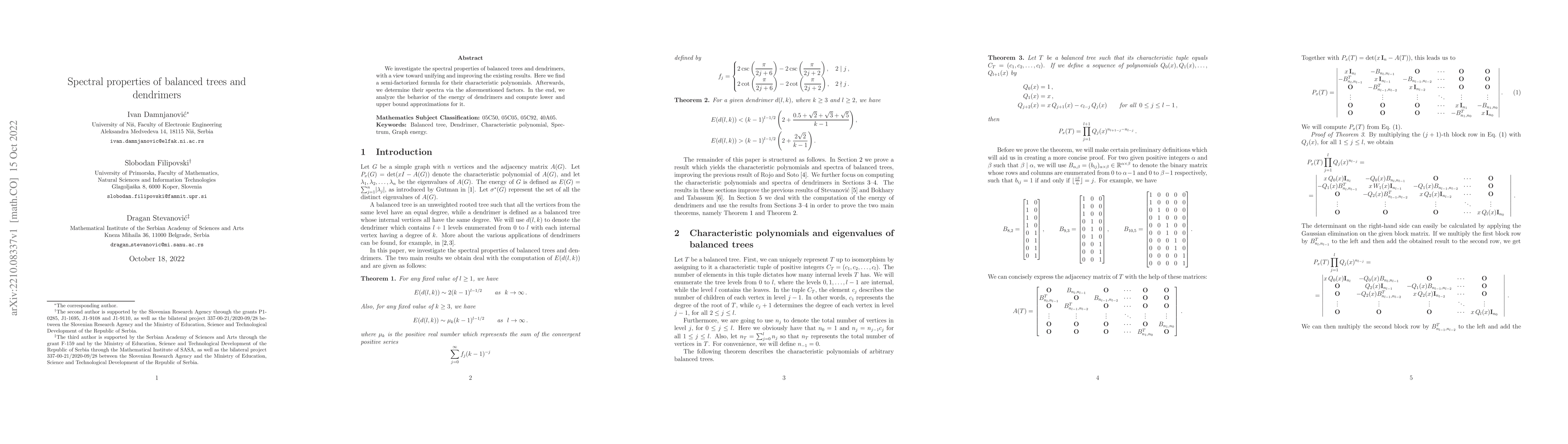 Thumbnail for Spectral properties of balanced trees and dendrimers