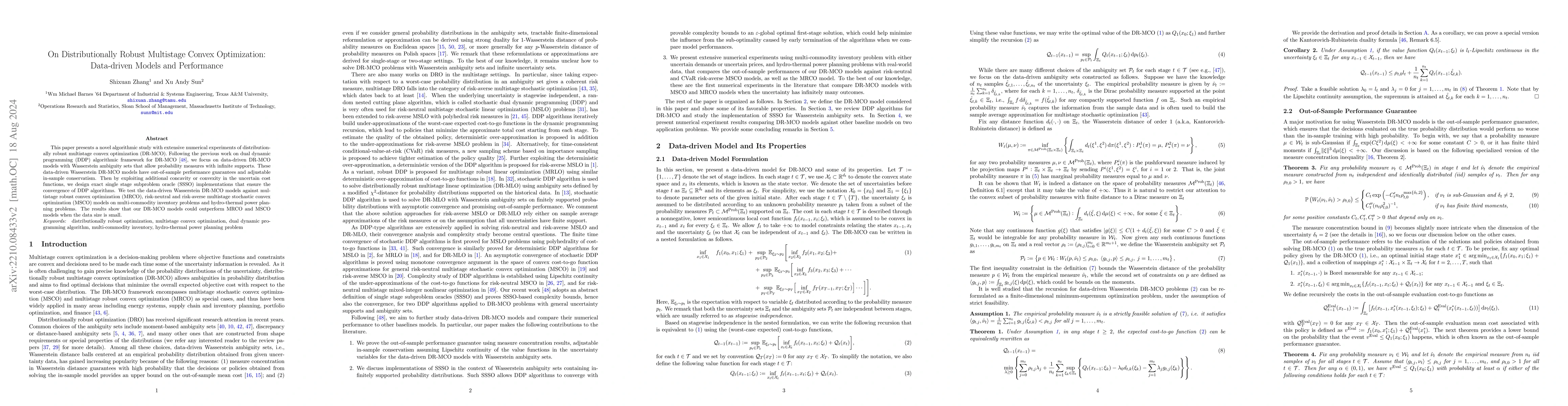 Thumbnail for On Distributionally Robust Multistage Convex Optimization: Data-driven
  Models and Performance