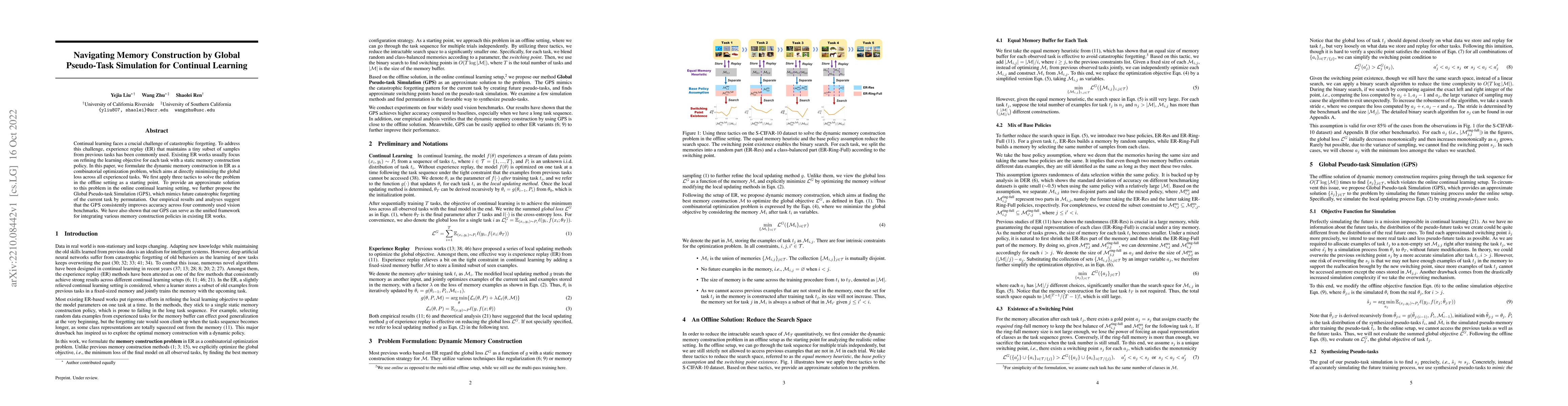 Thumbnail for Navigating Memory Construction by Global Pseudo-Task Simulation for
  Continual Learning