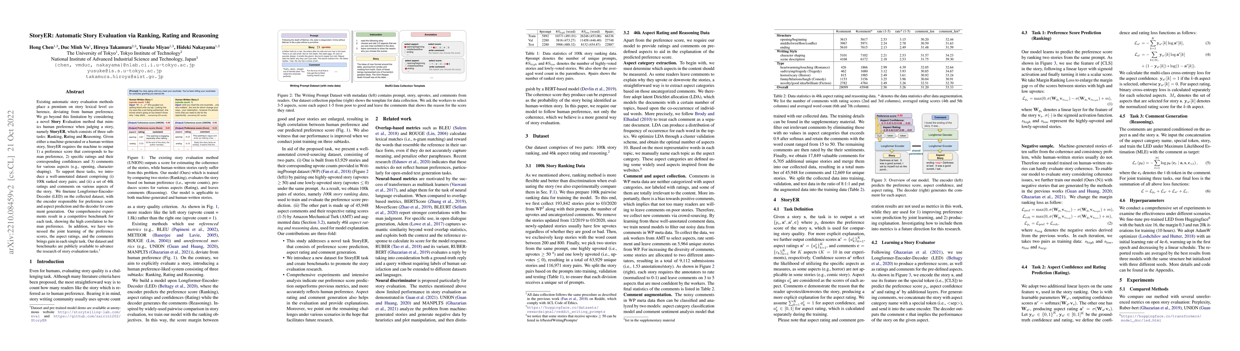 Thumbnail for StoryER: Automatic Story Evaluation via Ranking, Rating and Reasoning
