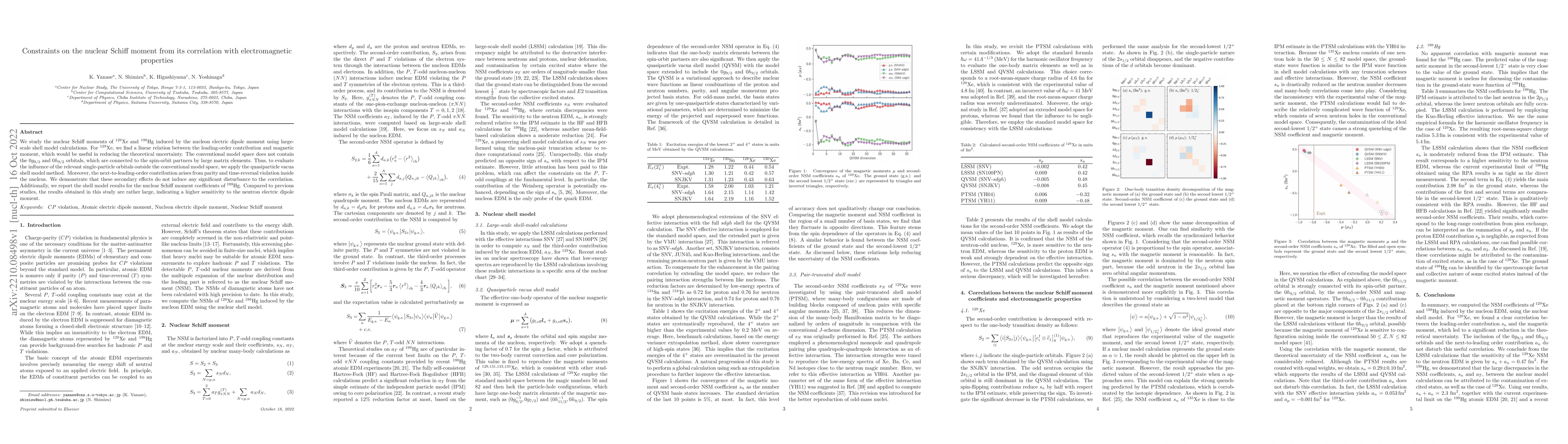 Thumbnail for Constraints on the nuclear Schiff moment from its correlation with
  electromagnetic properties