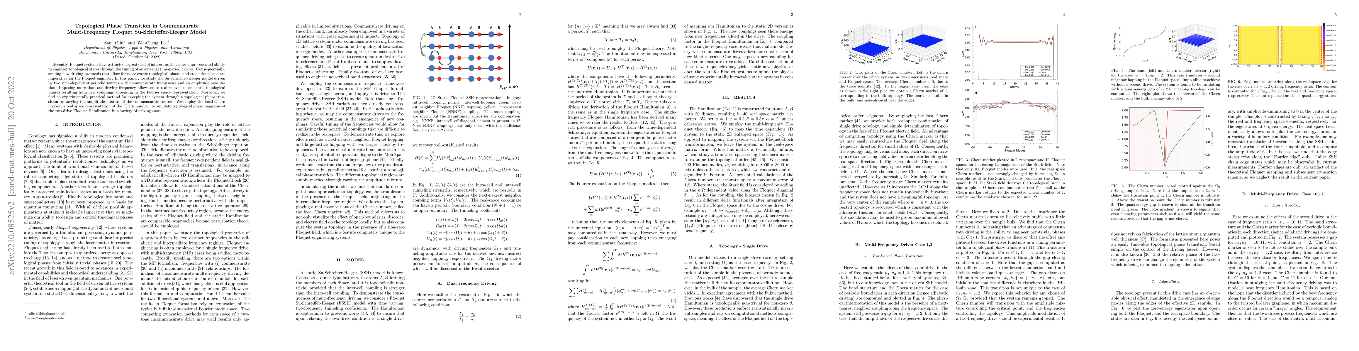 Thumbnail for Topological phase transition in commensurate multi-frequency Floquet
  Su-Schrieffer-Heeger model