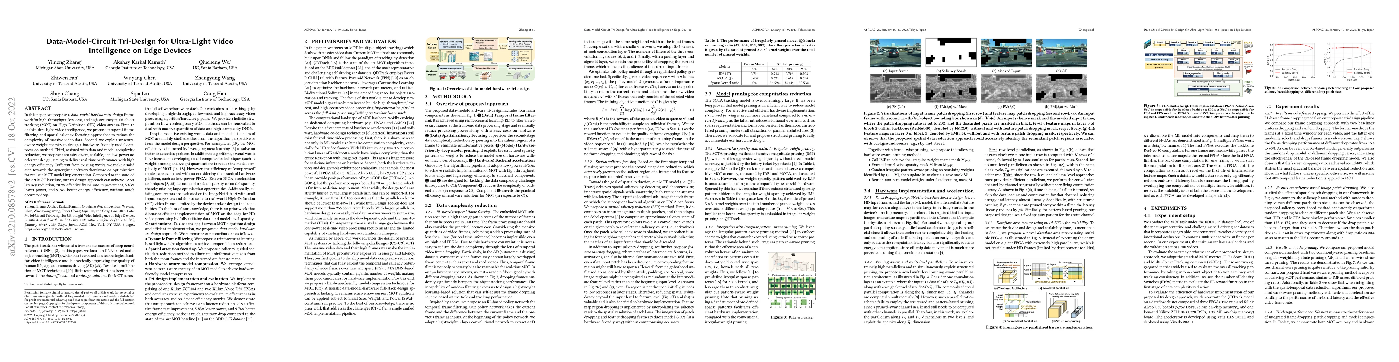 Thumbnail for Data-Model-Circuit Tri-Design for Ultra-Light Video Intelligence on Edge
  Devices