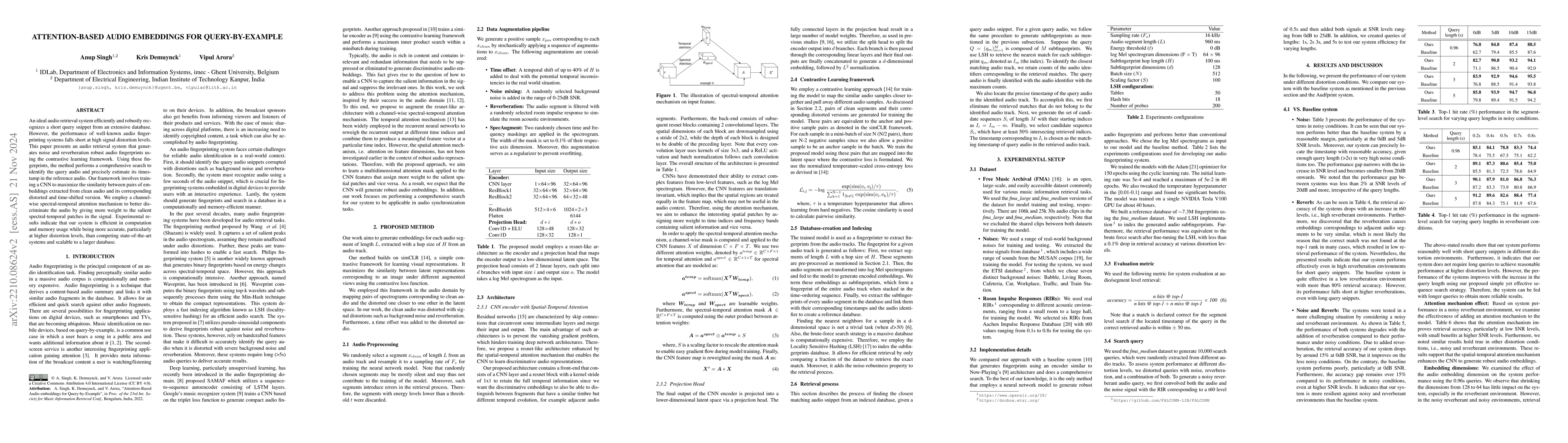 Thumbnail for Attention-Based Audio Embeddings for Query-by-Example