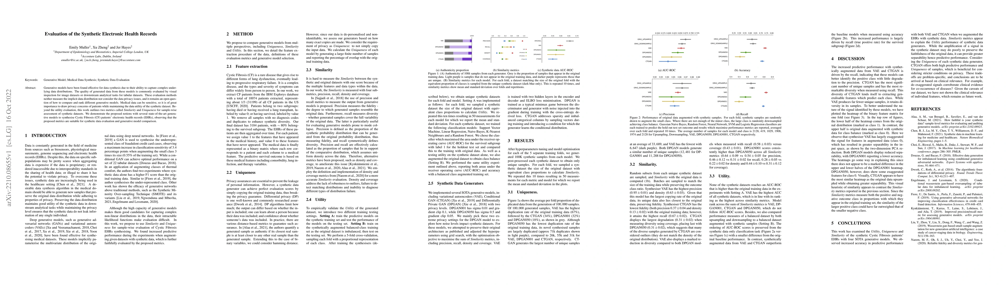Thumbnail for Evaluation of the Synthetic Electronic Health Records