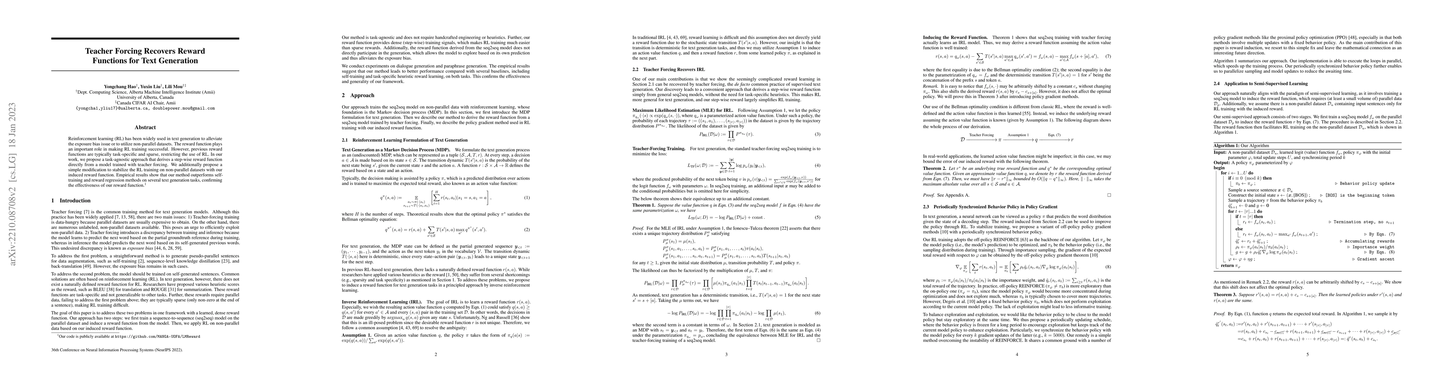 Thumbnail for Teacher Forcing Recovers Reward Functions for Text Generation