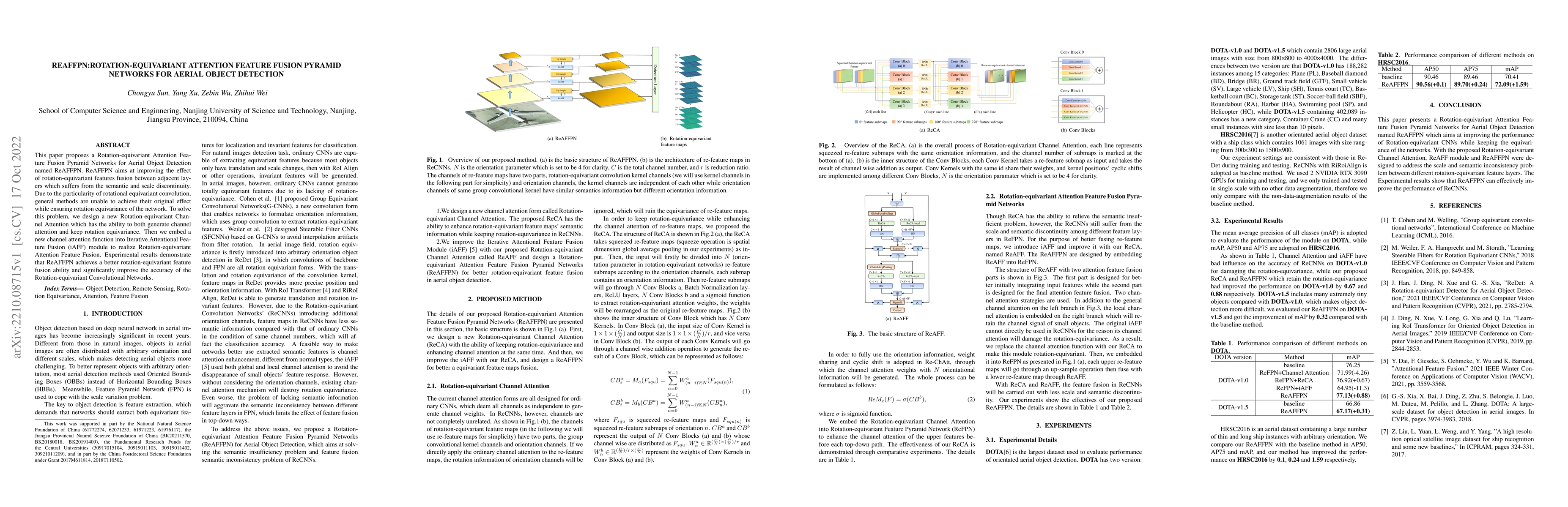 Thumbnail for ReAFFPN: Rotation-equivariant Attention Feature Fusion Pyramid Networks
  for Aerial Object Detection