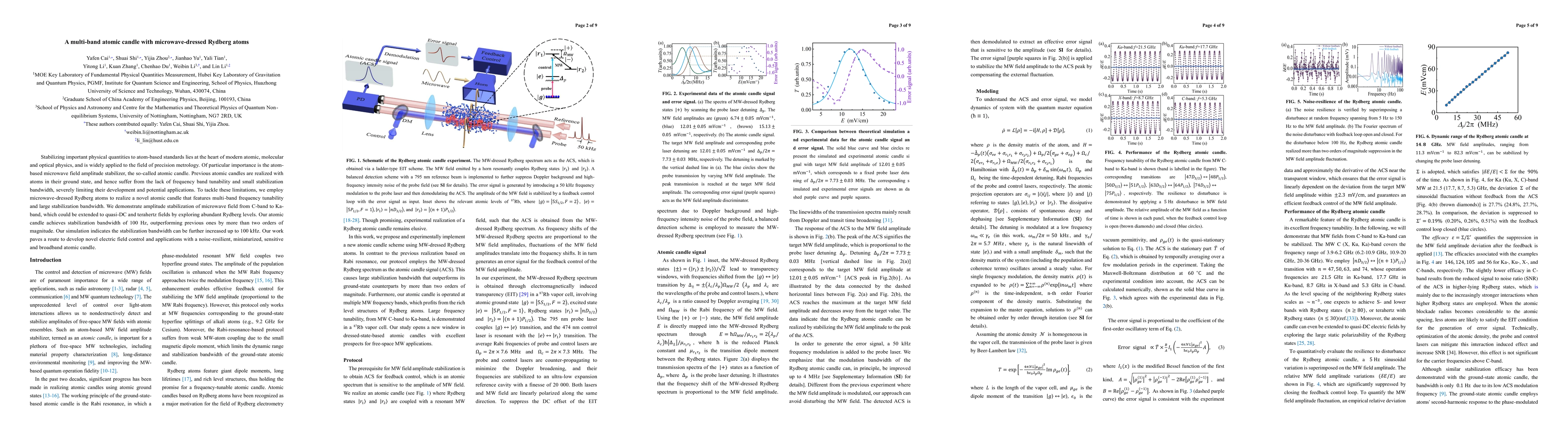 Thumbnail for A multi-band atomic candle with microwave-dressed Rydberg atoms