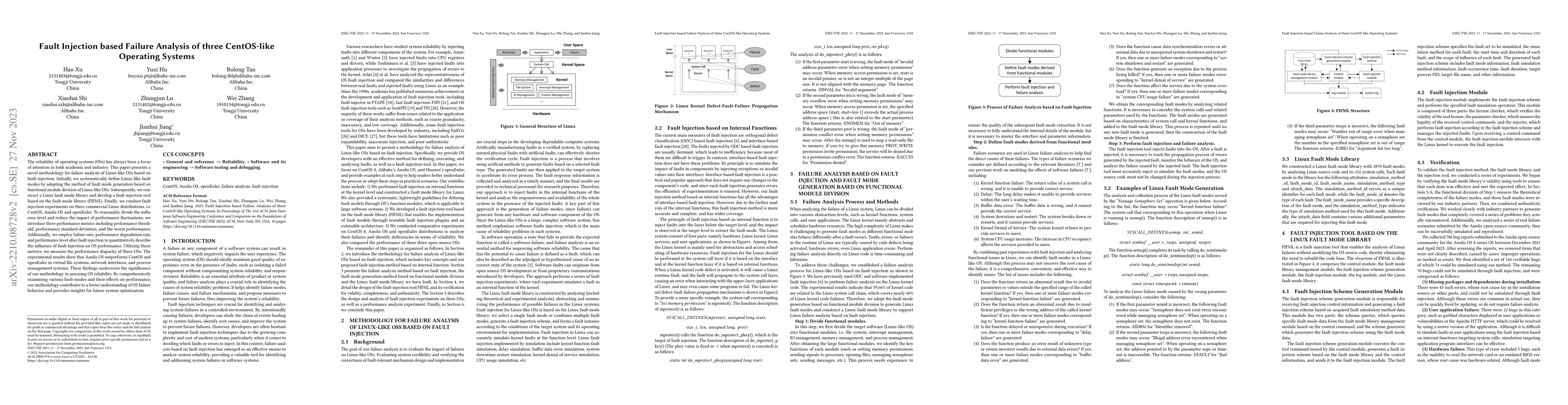 Thumbnail for Fault Injection based Failure Analysis of three CentOS-like Operating
  Systems