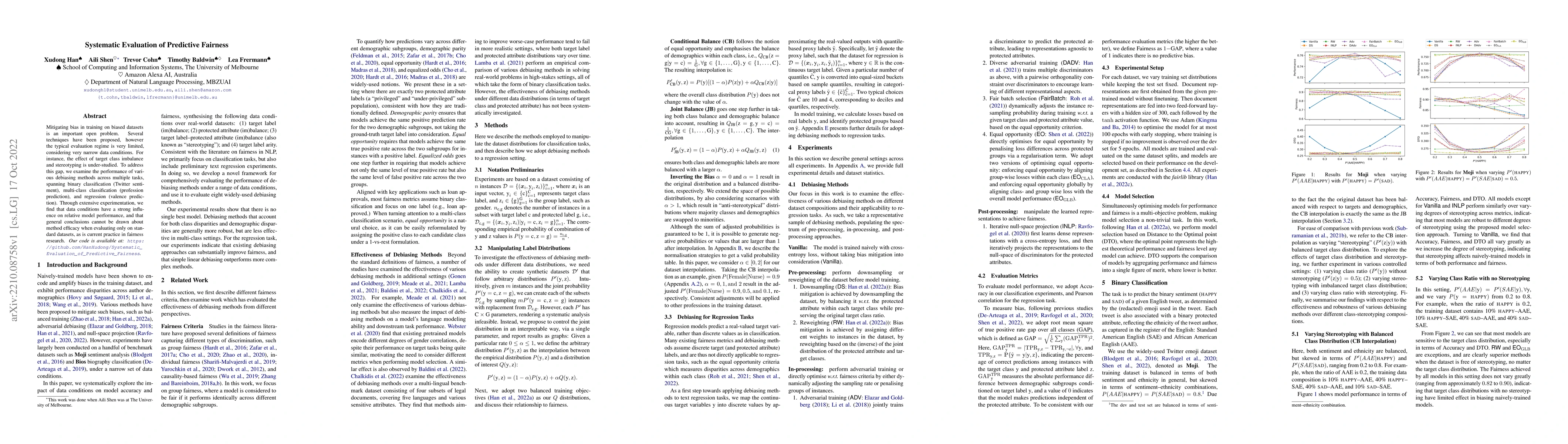 Thumbnail for Systematic Evaluation of Predictive Fairness