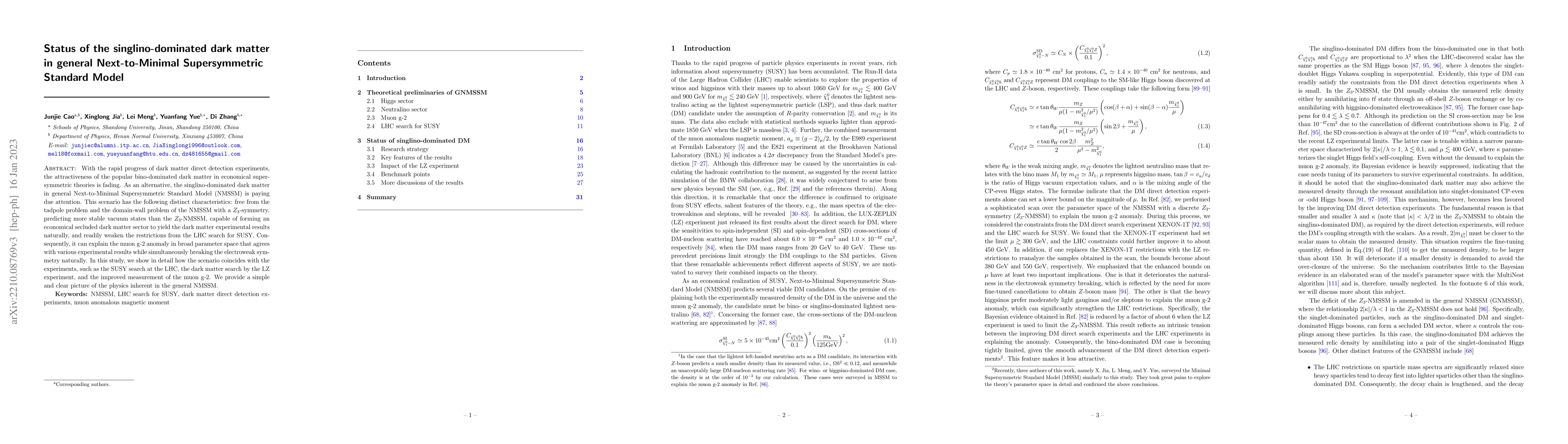 Thumbnail for Status of the singlino-dominated dark matter in general Next-to-Minimal
  Supersymmetric Standard Model