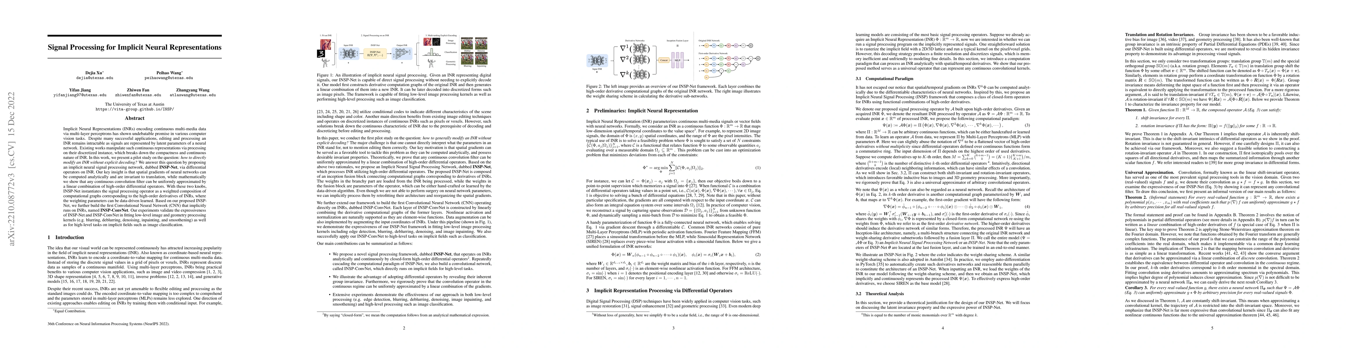 Thumbnail for Signal Processing for Implicit Neural Representations