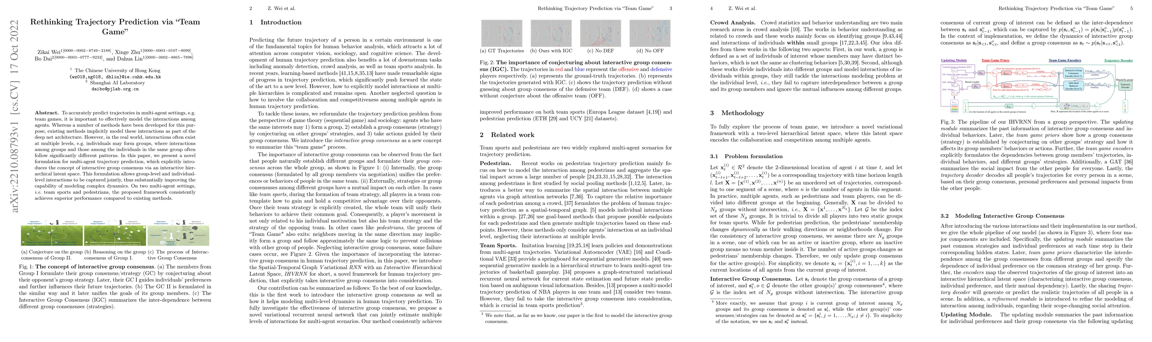 Thumbnail for Rethinking Trajectory Prediction via "Team Game"