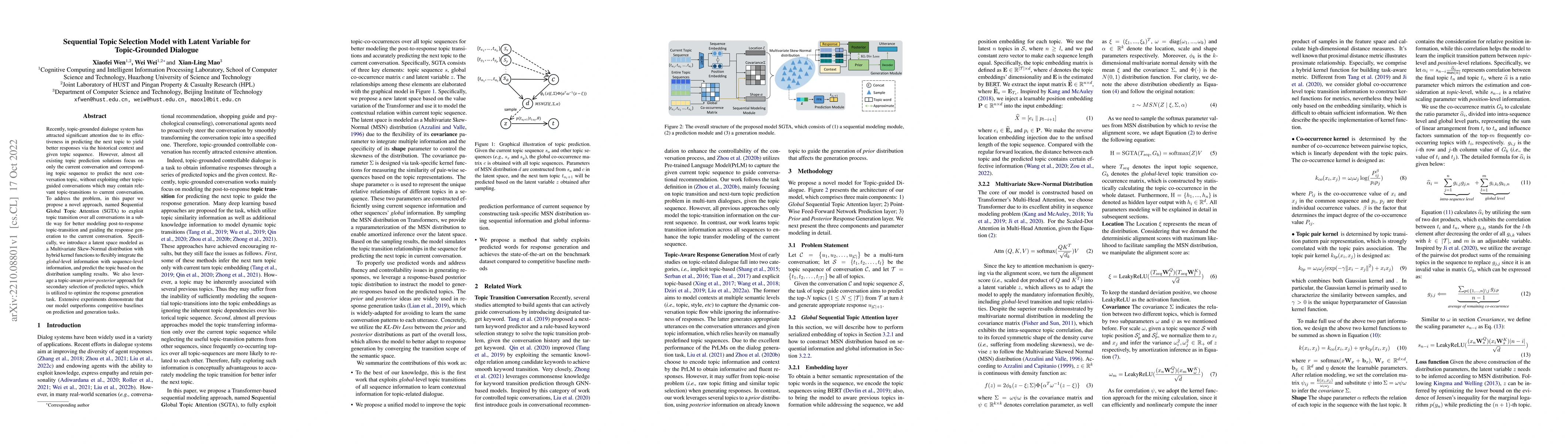Thumbnail for Sequential Topic Selection Model with Latent Variable for Topic-Grounded
  Dialogue